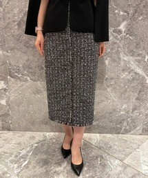 ニュアンスタイトツィードスカート