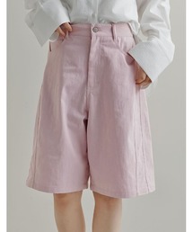 [2026S/S COLLECTION]コットン混デニムハーフパンツ