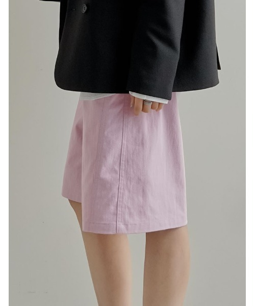 Re:EDIT（リエディ）の「[2026S/S COLLECTION]コットン混デニムハーフパンツ（その他パンツ・レディース・ネイビー/ピンク/ブラウン・MEDIUM）」の9枚目の写真