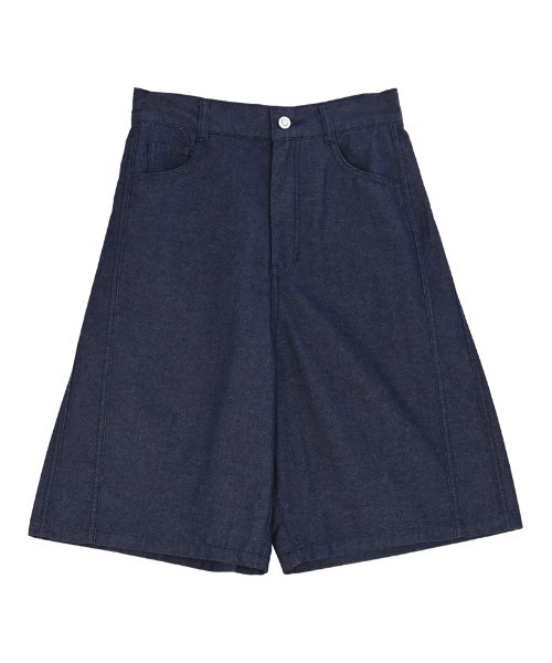 Re:EDIT（リエディ）の「[2026S/S COLLECTION]コットン混デニムハーフパンツ（その他パンツ・レディース・ネイビー/ピンク/ブラウン・MEDIUM）」の21枚目の写真