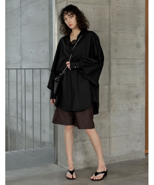 Re:EDIT（リエディ）の「[2026S/S COLLECTION]コットン混デニムハーフパンツ（その他パンツ・レディース・ネイビー/ピンク/ブラウン・MEDIUM）」の4枚目の写真