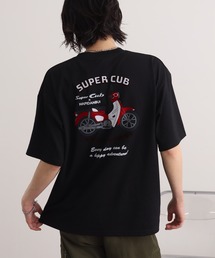 【SANRIO/サンリオ】×【HONDA/ホンダ】フロッキー&サガラ刺繍 アートワークデザイン 半袖Tシャツ