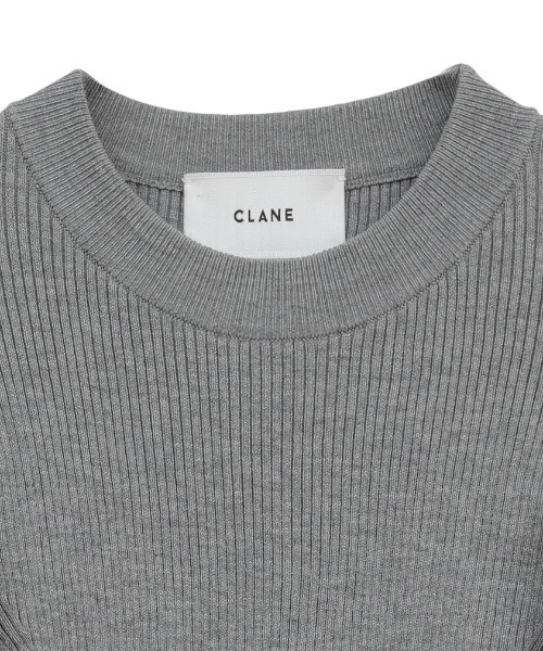 CLANE(クラネ)の「【CLANE/クラネ】FRILL SLEEVE KNIT TOPS/フリルスリーブニットトップス(ニット/セーター・レディース・マルチ/グレー/ブラック・1)」の9枚目の写真