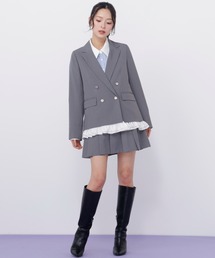 セットアップ対応プリーツミニスカート