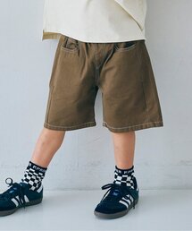 p.premier | カラーツイル&デニムワイドハーフパンツ(その他パンツ)