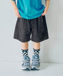 p.premier | カラーツイル&デニムワイドハーフパンツ(その他パンツ)