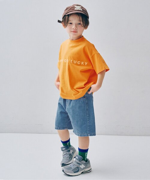 p.premier（ピードットプルミエ）の「カラーツイル&デニムワイドハーフパンツ（その他パンツ・キッズ・ブラウン/ベージュ/チャコール/パープル/ブルー・80/90/100/110/120/130/140）」の15枚目の写真