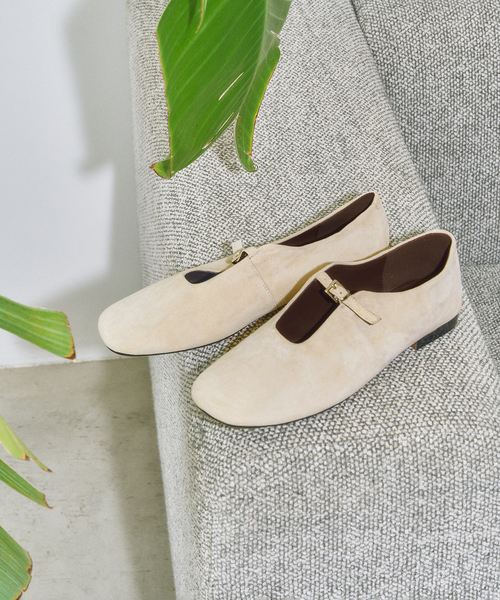 REMME(レメ)の「REMME/レメ MINIBELT FLAT(その他シューズ・レディース・ベージュ/ブラック・23.5cm/24cm/23cm/24.5cm)」の2枚目の写真