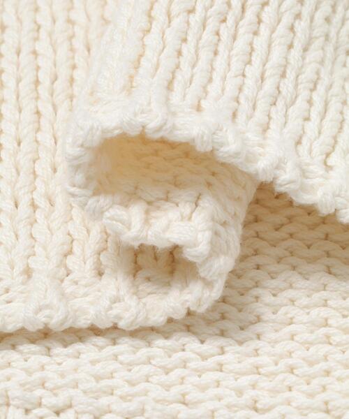 かぐれ（カグレ）の「コットンローゲージニットベスト（ベスト・レディース・アイボリー/ブラック・FREE）」の17枚目の写真