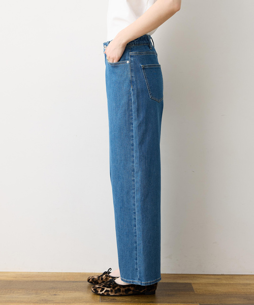 LE SOUK HOLIDAY(ルスークホリデー)の「ストレッチデニムワイドパンツ(その他パンツ・レディース・ネイビー/ブルー・M/L)」の5枚目の写真