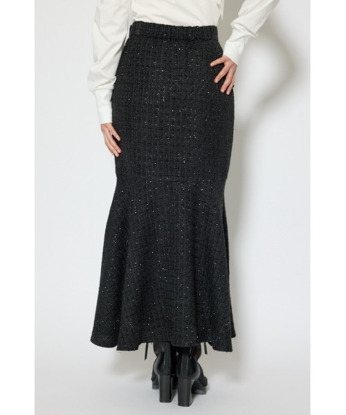 rienda(リエンダ)の「ラップスリットツイードマーメイドスカート 春服(スカート・レディース・ブラック/ベージュ/ピンク・SMALL/MEDIUM)」の10枚目の写真