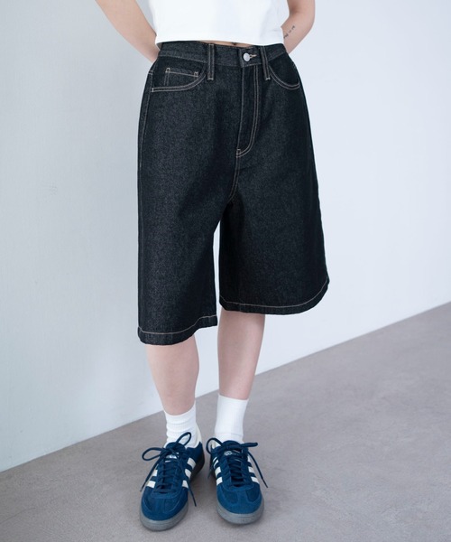 WEGO（ウィゴー）の「WEGO/【26年春夏新作】デニムハーフパンツ（デニムパンツ・レディース・ライトインディゴブルー/その他1/インディゴブルー/ブルー系その他/ブラック系2/ブラック系その他・SMALL/MEDIUM）」の11枚目の写真
