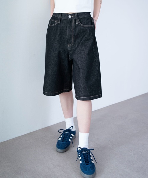 WEGO（ウィゴー）の「WEGO/【26年春夏新作】デニムハーフパンツ（デニムパンツ・レディース・ライトインディゴブルー/その他1/インディゴブルー/ブルー系その他/ブラック系2/ブラック系その他・SMALL/MEDIUM）」の12枚目の写真