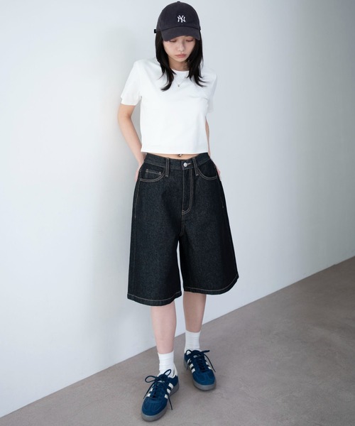 WEGO（ウィゴー）の「WEGO/【26年春夏新作】デニムハーフパンツ（デニムパンツ・レディース・ライトインディゴブルー/その他1/インディゴブルー/ブルー系その他/ブラック系2/ブラック系その他・SMALL/MEDIUM）」の14枚目の写真