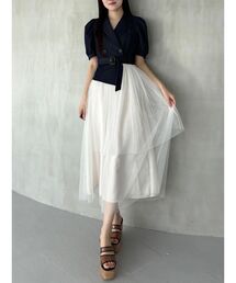 MERCURYDUO | ジャケットドッキングワンピース(ワンピース)