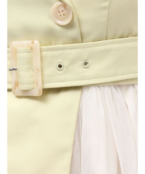 MERCURYDUO（マーキュリーデュオ）の「ジャケットドッキングワンピース（ワンピース・レディース・ライム/インディゴブルー/グレー・MEDIUM/SMALL）」の8枚目の写真