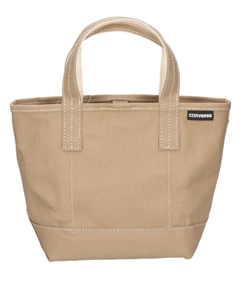 CONVERSE(コンバース)の「【CONVERSE/コンバース】AS CANVAS TOTE BAG S /キャンバスバッグS(トートバッグ・レディース・オフホワイト/カーキ/ネイビー/ベージュ/グレー/ブラック・FREE)」の4枚目の写真