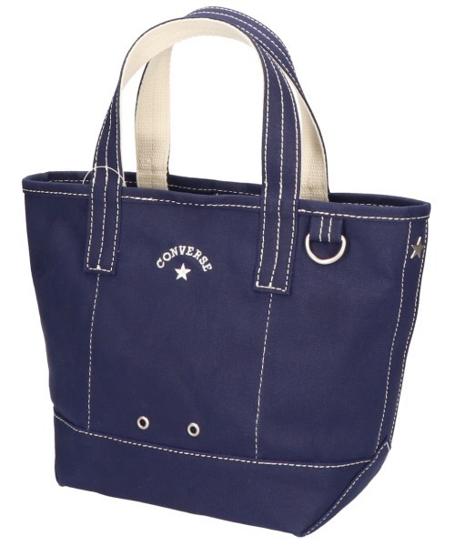 CONVERSE(コンバース)の「【CONVERSE/コンバース】AS CANVAS TOTE BAG S /キャンバスバッグS(トートバッグ・レディース・オフホワイト/カーキ/ネイビー/ベージュ/グレー/ブラック・FREE)」の6枚目の写真