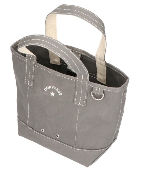 CONVERSE(コンバース)の「【CONVERSE/コンバース】AS CANVAS TOTE BAG S /キャンバスバッグS(トートバッグ・レディース・オフホワイト/カーキ/ネイビー/ベージュ/グレー/ブラック・FREE)」の3枚目の写真