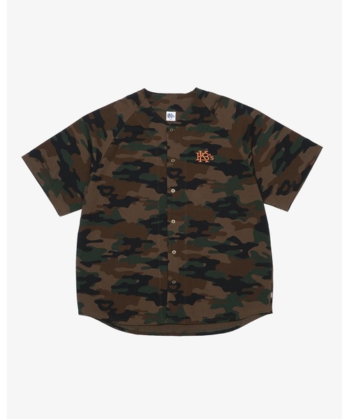 KEBOZ（ケボズ）の「EFG TENJIKU BASEBALL JERSEY（シャツ/ブラウス・メンズ・ネイビー/カモフラージュ/ホワイト/グレー/チャコールグレー/ブラック・S/M/L/XL/2XL）」の6枚目の写真