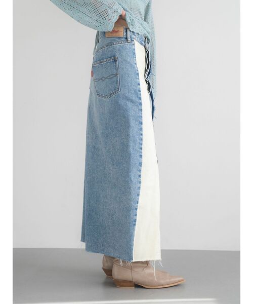 Ungrid(アングリッド)の「リメイクデザインデニムスカート(スカート・レディース・ブルー・MEDIUM/SMALL)」の7枚目の写真