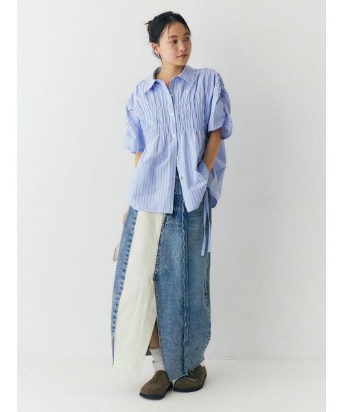 Ungrid(アングリッド)の「リメイクデザインデニムスカート(スカート・レディース・ブルー・MEDIUM/SMALL)」の11枚目の写真