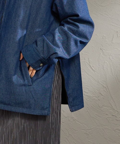 TAION（タイオン）の「[TAION/タイオン] ノンダウン リバーシブルベトジャン（その他アウター・レディース・レオパード/インディゴブルー・L/M）」の6枚目の写真