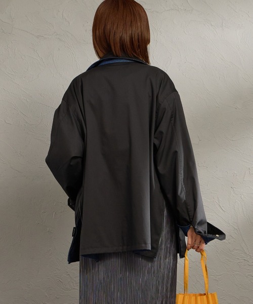 TAION（タイオン）の「[TAION/タイオン] ノンダウン リバーシブルベトジャン（その他アウター・レディース・レオパード/インディゴブルー・L/M）」の9枚目の写真