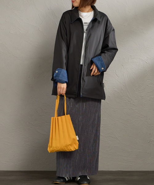 TAION（タイオン）の「[TAION/タイオン] ノンダウン リバーシブルベトジャン（その他アウター・レディース・レオパード/インディゴブルー・L/M）」の10枚目の写真