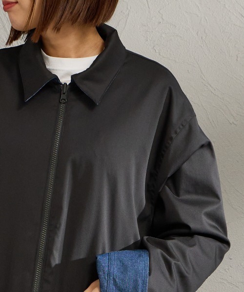 TAION（タイオン）の「[TAION/タイオン] ノンダウン リバーシブルベトジャン（その他アウター・レディース・レオパード/インディゴブルー・L/M）」の13枚目の写真