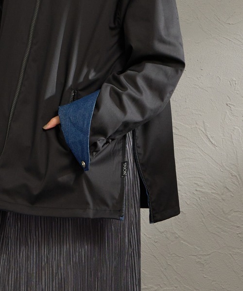 TAION（タイオン）の「[TAION/タイオン] ノンダウン リバーシブルベトジャン（その他アウター・レディース・レオパード/インディゴブルー・L/M）」の15枚目の写真