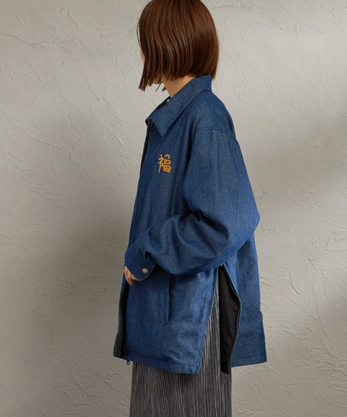 TAION（タイオン）の「[TAION/タイオン] ノンダウン リバーシブルベトジャン（その他アウター・レディース・レオパード/インディゴブルー・L/M）」の17枚目の写真