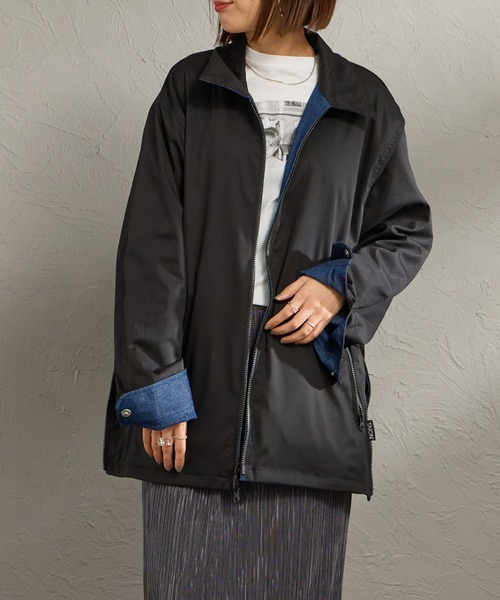 TAION（タイオン）の「[TAION/タイオン] ノンダウン リバーシブルベトジャン（その他アウター・レディース・レオパード/インディゴブルー・L/M）」の19枚目の写真