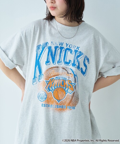 coen(コーエン)の「NBA別注ヴィンテージライクプリントTシャツ(Tシャツ/カットソー・メンズ・ネイビー/ホワイト/グレー/ブラック/ダークグリーン/パープル・S/XL/L/M)」の3枚目の写真