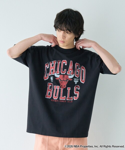 coen(コーエン)の「NBA別注ヴィンテージライクプリントTシャツ(Tシャツ/カットソー・メンズ・ネイビー/ホワイト/グレー/ブラック/ダークグリーン/パープル・S/XL/L/M)」の2枚目の写真