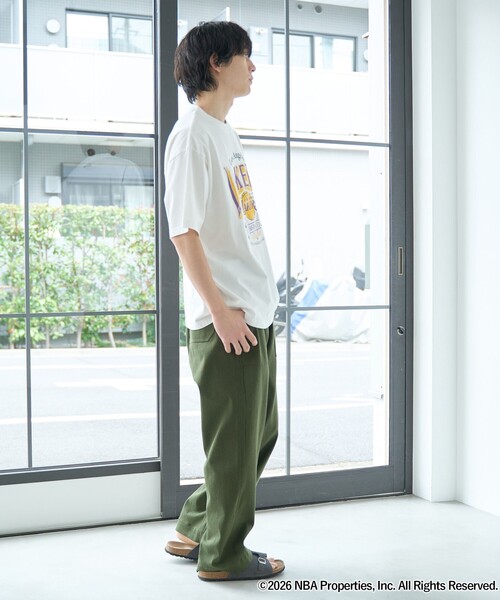 coen(コーエン)の「NBA別注ヴィンテージライクプリントTシャツ(Tシャツ/カットソー・メンズ・ネイビー/ホワイト/グレー/ブラック/ダークグリーン/パープル・S/XL/L/M)」の8枚目の写真