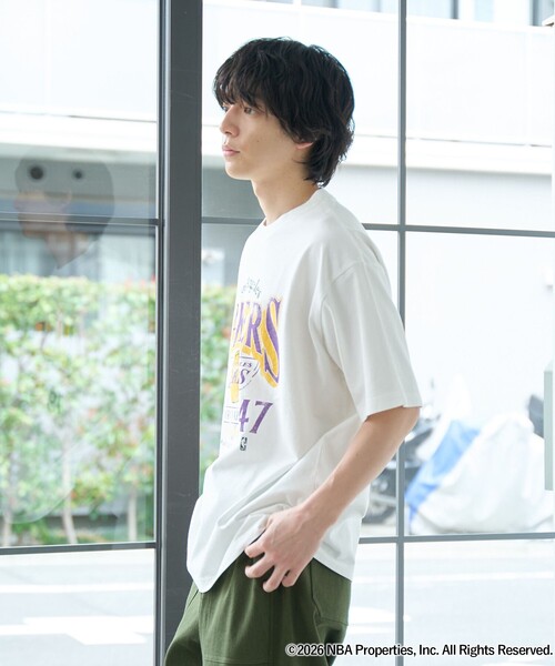 coen(コーエン)の「NBA別注ヴィンテージライクプリントTシャツ(Tシャツ/カットソー・メンズ・ネイビー/ホワイト/グレー/ブラック/ダークグリーン/パープル・S/XL/L/M)」の10枚目の写真