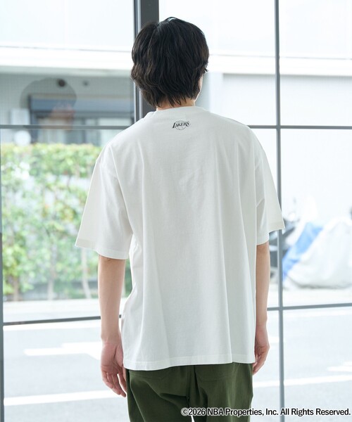 coen(コーエン)の「NBA別注ヴィンテージライクプリントTシャツ(Tシャツ/カットソー・メンズ・ネイビー/ホワイト/グレー/ブラック/ダークグリーン/パープル・S/XL/L/M)」の11枚目の写真