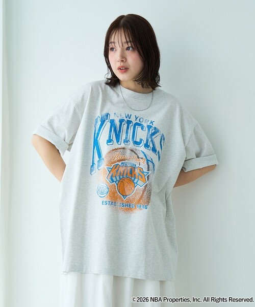 coen(コーエン)の「NBA別注ヴィンテージライクプリントTシャツ(Tシャツ/カットソー・メンズ・ネイビー/ホワイト/グレー/ブラック/ダークグリーン/パープル・S/XL/L/M)」の22枚目の写真