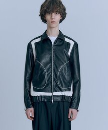 AREUBAN（アルバン）の「レトロショートレーシングジャケット_ブラック（ライダースジャケット）」