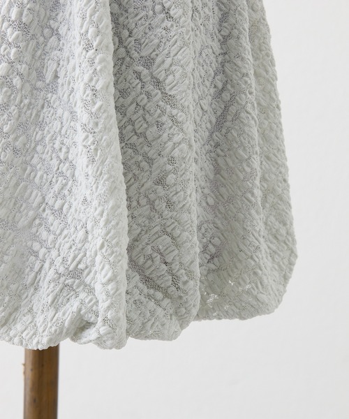 one after another NICE CLAUP（ワンアフターアナザーナイスクラップ）の「swimwear/シャーリングオフショル-バルーンミニスカート（3点セット)（水着・レディース・ミント/ブラック/ホワイト・FREE）」の8枚目の写真