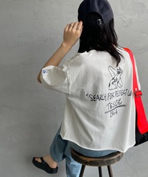 The Endless Summer（エンドレスサマー）の「[THE ENDLESS SUMMER エンドレスサマー] 別注 手書き風ロゴ BUHIバックプリント カットオフTシャツ（Tシャツ/カットソー）」