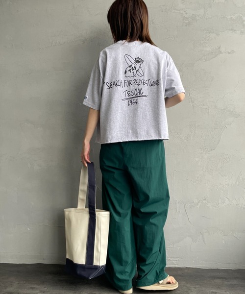 特注系列 手寫風LOGO BUHI背面印花剪邊T恤