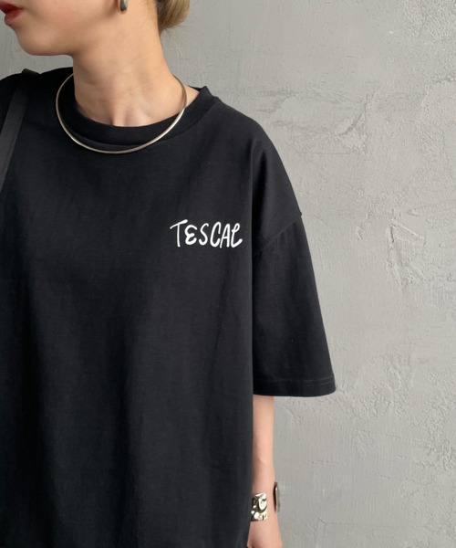 The Endless Summer（エンドレスサマー）の「[THE ENDLESS SUMMER/エンドレスサマー] 別注 手書き風ロゴ BUHIバックプリント カットオフTシャツ（Tシャツ/カットソー・レディース・ネイビー/ホワイト/ブラック/グレー・F）」の19枚目の写真