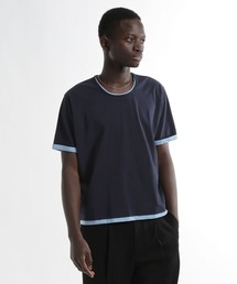 HARE（ハレ）の「【接触冷感】ユルネックレイヤードカット(HARE)（Tシャツ/カットソー）」