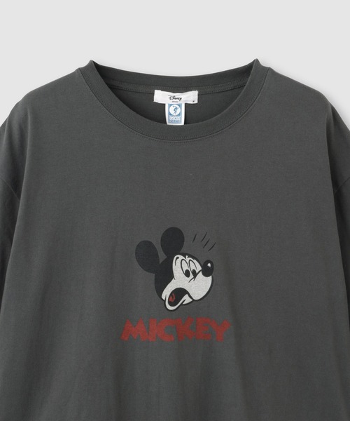 DISCUS(ディスカス)の「【DISCUS×MICKEY MOUSE】ショート丈Tシャツ(Tシャツ/カットソー・レディース・ホワイト/スミクロ・M)」の14枚目の写真