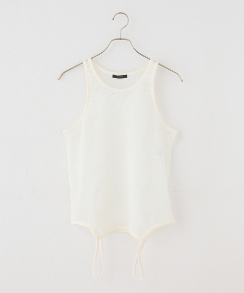 JOURNAL STANDARD（ジャーナルスタンダード）の「メッシュ2WAYタンクトップ（タンクトップ・レディース・ホワイト×ホワイト/ブラック・FREE）」の2枚目の写真