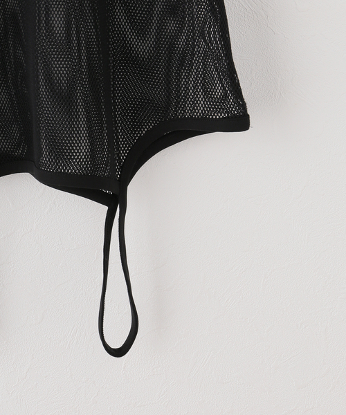 JOURNAL STANDARD（ジャーナルスタンダード）の「メッシュ2WAYタンクトップ（タンクトップ・レディース・ホワイト×ホワイト/ブラック・FREE）」の5枚目の写真