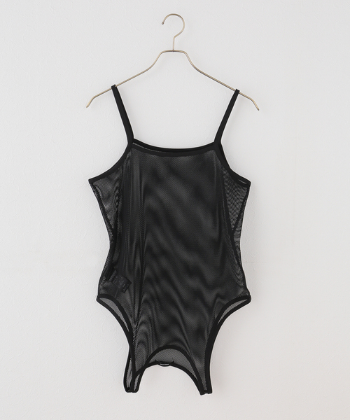 JOURNAL STANDARD（ジャーナルスタンダード）の「メッシュ2WAYタンクトップ（タンクトップ・レディース・ホワイト×ホワイト/ブラック・FREE）」の6枚目の写真