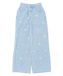 flower | ブルームエンブロイダリーパンツ(デニムパンツ)